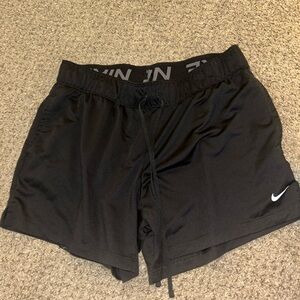 Nike Black Athletic Shorts with Elastic Waistband